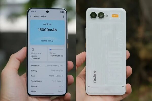 Realme представила концептуальный смартфон с аккумулятором 15000 мАч и толщиной корпуса ниже 9 мм