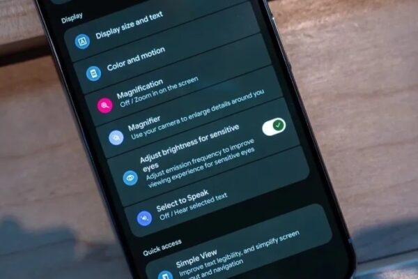 Google добавлен в Pixel 10 Sensitivity Switch - увеличивает частоту ШИМ для яркости экрана