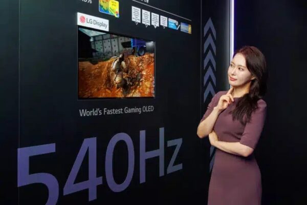 Дисплей LG показал самый быстрый OLED -монитор в мире: 540 Гц в QHD и до 720 Гц в HD