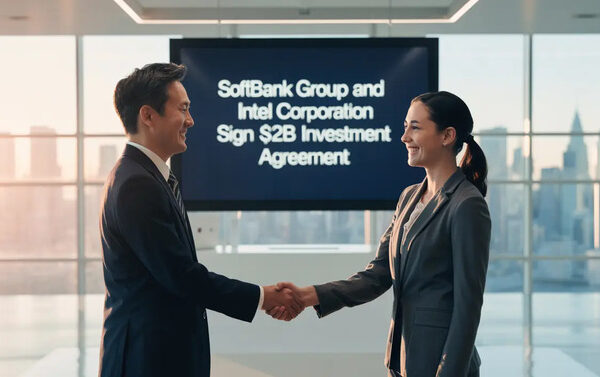 Softbank Group и Intel завершают инвестиционное соглашение по 2 миллиарда долларов США, поддерживая производство полупроводников в США.