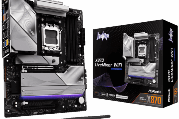 Asrock X870 Livemixer Wi -Fi - Материнская плата для цифровых создателей. Сервис 25 USB -портов, M.2 PCIe Gen 5 и Socket AMD AM5