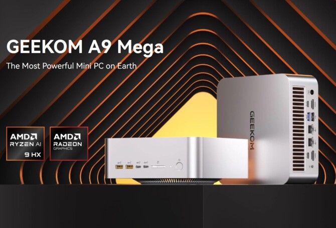 Meekom A9 Mega - новый миниатюрный компьютер с Amd Ryzen AI Max+ 395 Graphics System Radeon 8060S