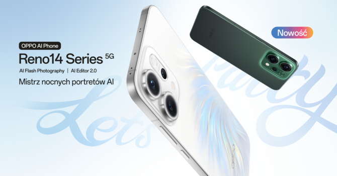 OPPO RENO14 5G и OPPO RENO14 FS 5G - Премьера смартфонов. Вы можете рассчитывать на хорошие камеры, поддерживаемые ИИ