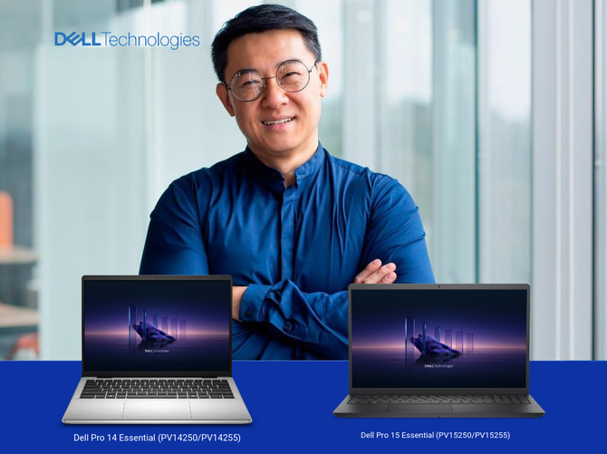 Dell Pro Essential - новая серия ноутбуков для основных задач. Бизнес -класс с Intel Core Ultra или Amd Ryzen