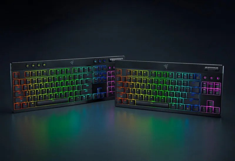 Razer выпустил низкопрофильные версии Blackwidow v4 Hyperspeed Механические игровые клавиатуры