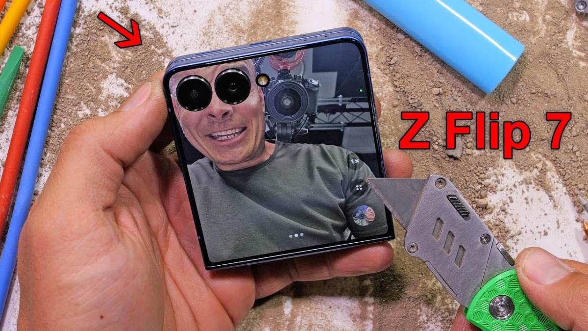 Galaxy Z Flip7 выдерживает долговечность, но сопротивление экрана царапина разочаровывает