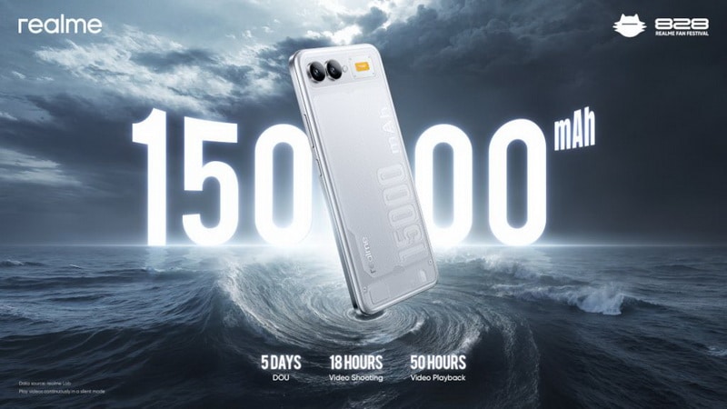 Realme представила тонкую батарею с емкостью 15 000 мАч и первым в мире смартфоном с термоэлектрическим холодильником