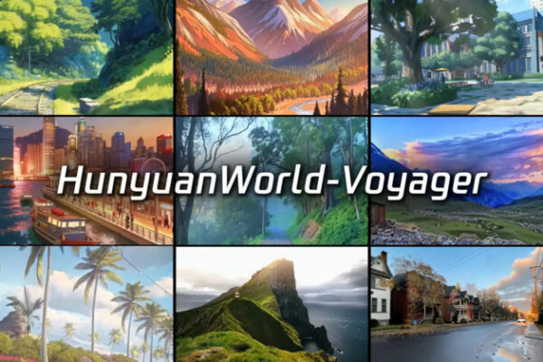 Hunyuanworld-Voyager, новая модель AI от Tencent, генерирует полные интерактивные 3D-сцены с одной фотографии