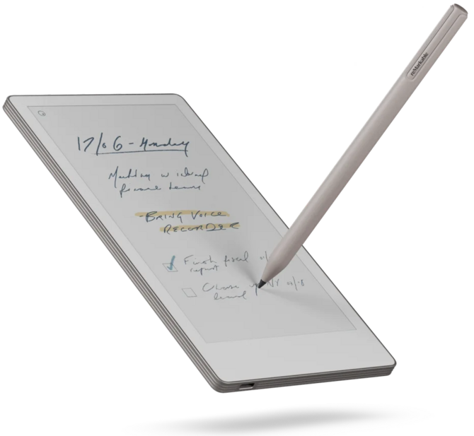 Замечательный Paper Pro Move Debute Debutes. New предлагает 7,3-дюймовый, цветный экран E Ink, стилус и длительное рабочее время