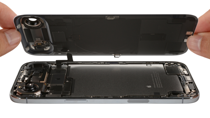 Apple iPhone Air демонтируется в детали. ifixit хвалит новую конструкцию яблока за простоту обслуживания и модульной конструкции