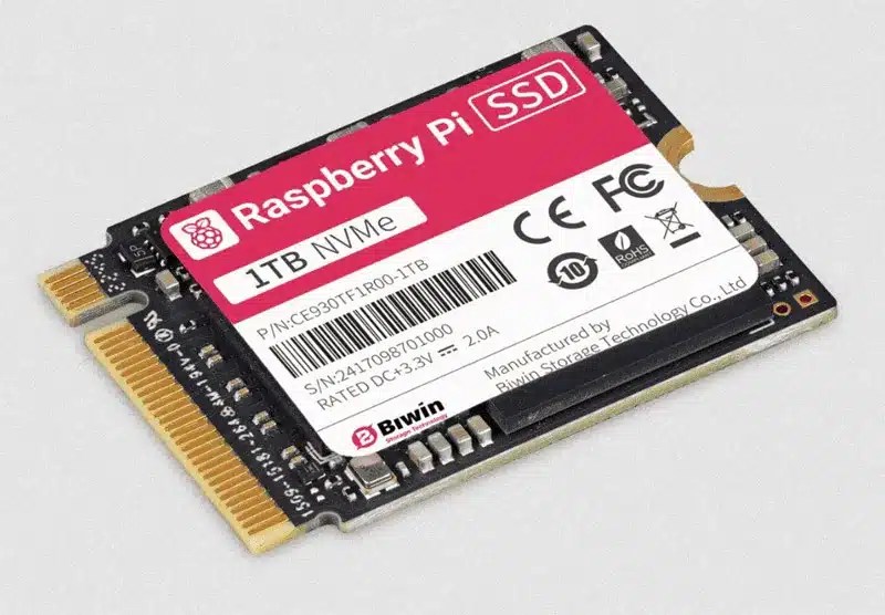 Raspberry Pi запускает M.2 NVME SSD с емкостью 1 ТБ