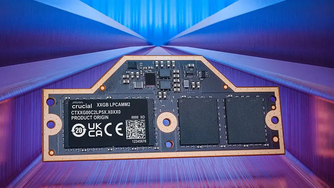 Важнейшее вводит LPCAMM2 8533 MT/S память. Новый стандарт для ноутбуков сочетает в себе производительность LPDDR5X с возможностью расширения