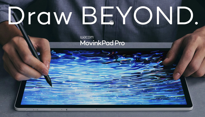 Wacom Movinkpad Pro 14 - Таблетка с OLED -панелью для художников. Snapdragon 8S Gen 3, Android 15 и Stylus Wacom Pro Pen 3