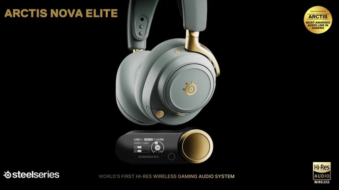Steelseries Arctis Nova Elite-первые игровые наушники с беспроводной сертификацией Hi-Res из Японского аудио