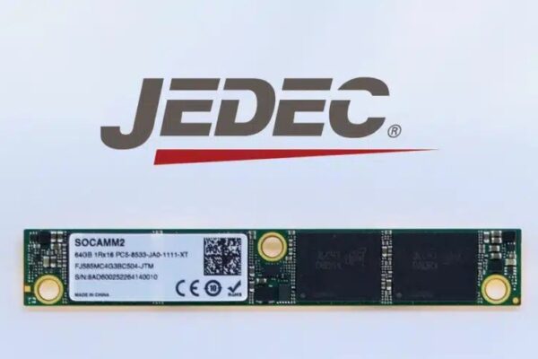 Компания JEDEC разработала стандарт оперативной памяти SOCAM2: LPDDR5X со скоростью 9,6 Гбит/с на вывод.