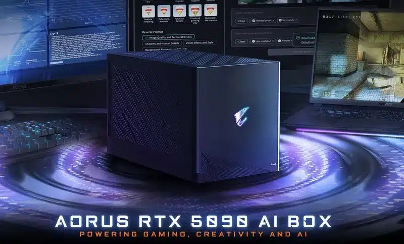 Gigabyte выпустил внешний RTX 5090 за 2999 долларов в играх, он на 18-27% медленнее, чем на рабочем столе