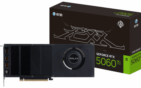 Видеокарта GALAX RTX 5060 Ti 16 ГБ в однослотовом исполнении с усовершенствованной системой охлаждения с паровой камерой