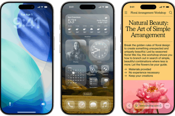 Менее стекловидное жидкое стекло на iPhone, iPad и MacBook. Опция в версии 26.1 улучшает читабельность интерфейса.