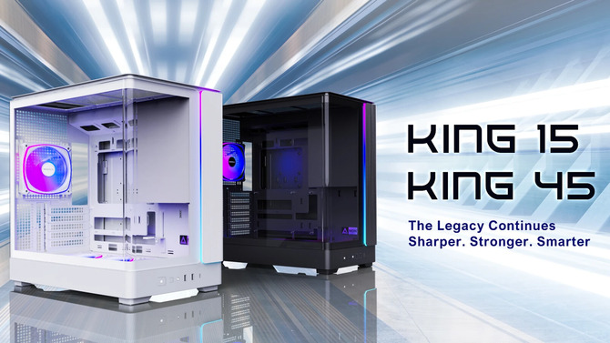 Montech представляет компьютерные корпуса KING 15 для материнских плат формата micro-ATX и KING 45 средней ценовой полки