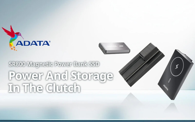 ADATA SR800 Magnetic Power Bank — премьера первого в мире гибридного носителя SSD и блока питания в одном устройстве