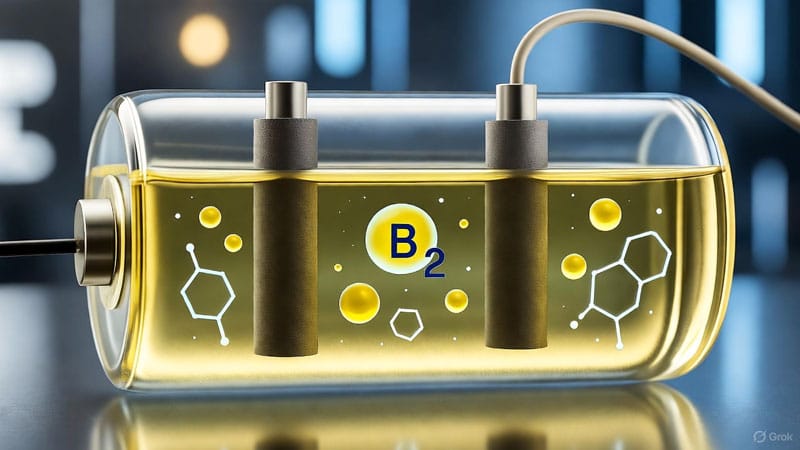 Ученые создали экологически чистую батарейку на основе витамина B2