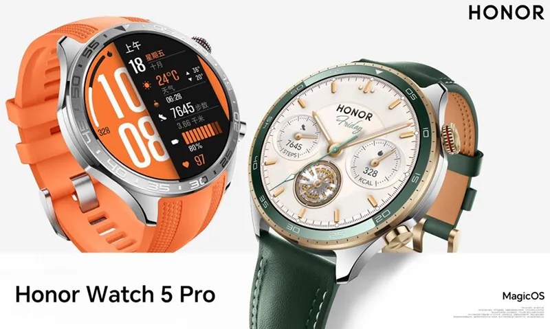 Honor представила сверхпрочные умные часы Watch 5 Pro с функцией измерения артериального давления