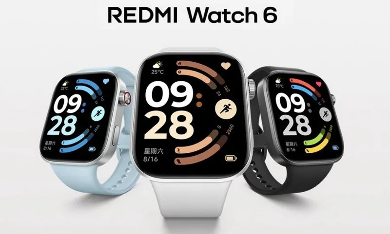 Xiaomi представила умные часы Redmi Watch 6 с большим экраном и автономностью до 24 дней за $84