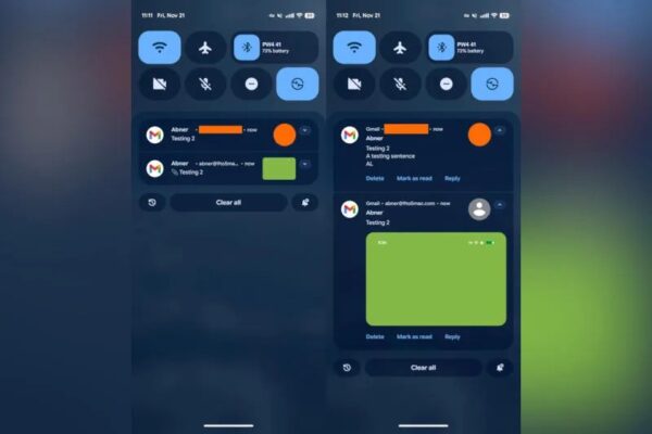 В Gmail на Android появились уведомления о предварительном просмотре фотографий и других вложений
