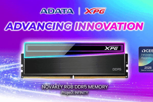 Оперативная память XPG NOVAKEY RGB DDR5 получит награду на выставке CES 2026