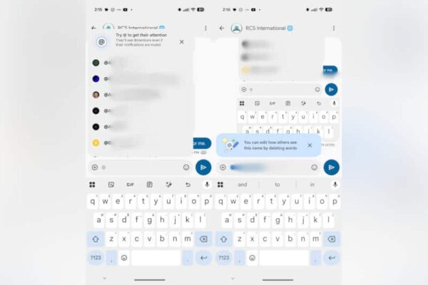 Сообщения Google теперь будут показывать упоминания в групповых чатах RCS