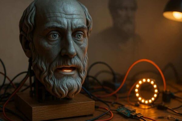 3D-принтер напечатал лицо, а искусственный интеллект оживил его — инженер-любитель создал говорящую голову, которая рассуждает, как Аристотель