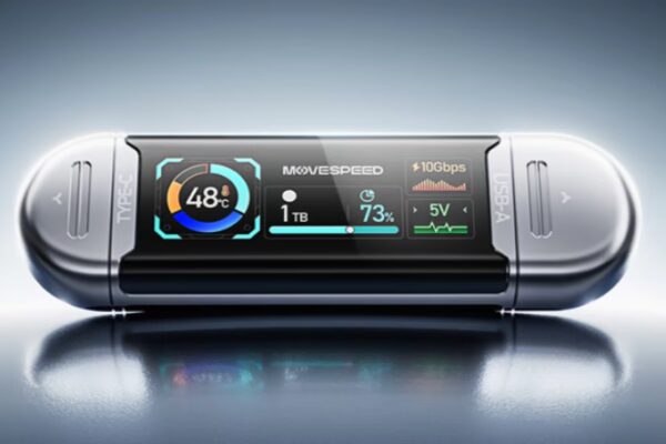 Представлен USB-накопитель SU10 с дисплеем и скоростью передачи данных до 1080 МБ/с.