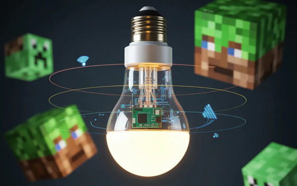YouTuber Vimpo запускает минималистичный сервер Minecraft на умной лампочке с AliExpress
