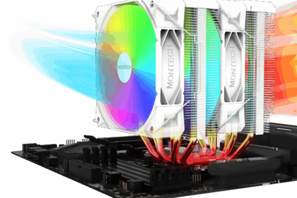 Montech NX600 (ARGB) — новая линейка двухбашенных процессорных кулеров. Две версии в двух цветах с поддержкой AMD AM5