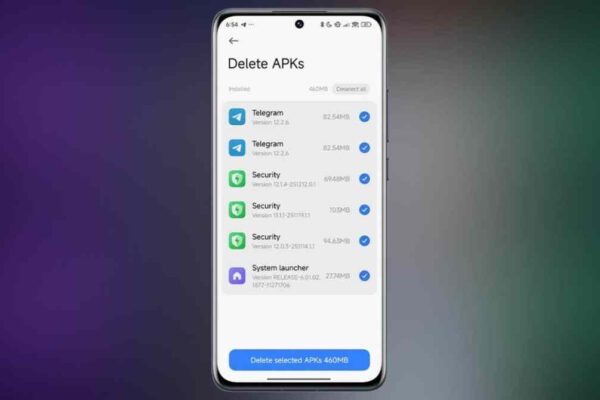 В HyperOS появилась функция автоматического удаления старых APK-файлов