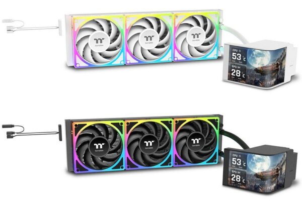 Thermaltake выпустила систему жидкостного охлаждения с 6,67-дюймовым изогнутым AMOLED-экраном и платной функцией AI для генерации фоновых изображений
