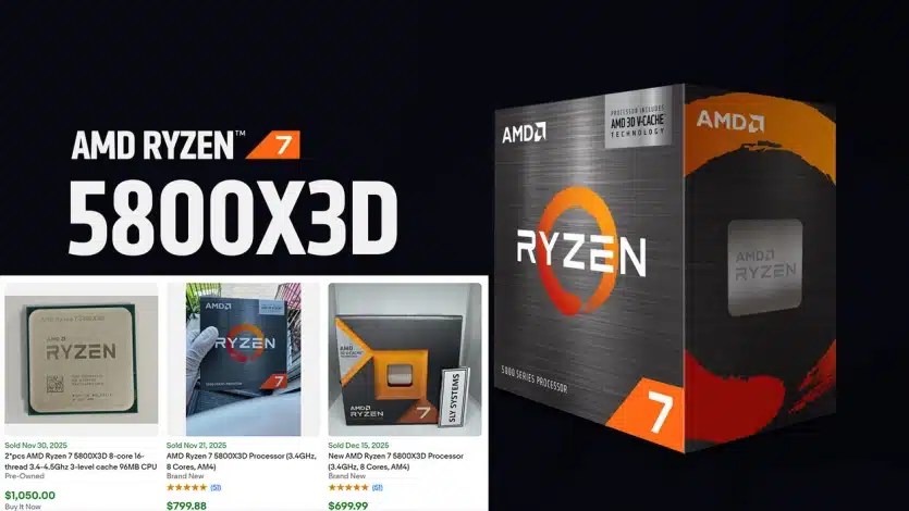 Геймеры требуют возвращения AMD Ryzen 7 5800X3D: платформа AM4 снова привлекательна, но иногда чип стоит столько же, сколько и 9800X3D