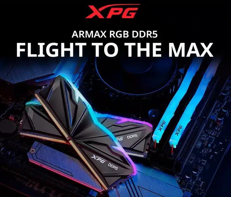 XPG выпускает модули памяти Armax DDR5 со скоростью до 6400 МТ/с и емкостью до 32 ГБ