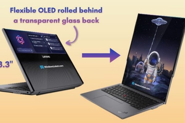 Lenovo покажет на выставке CES 2026 ноутбук ThinkPad Rollable XD Concept с вертикально вращающимся OLED-дисплеем