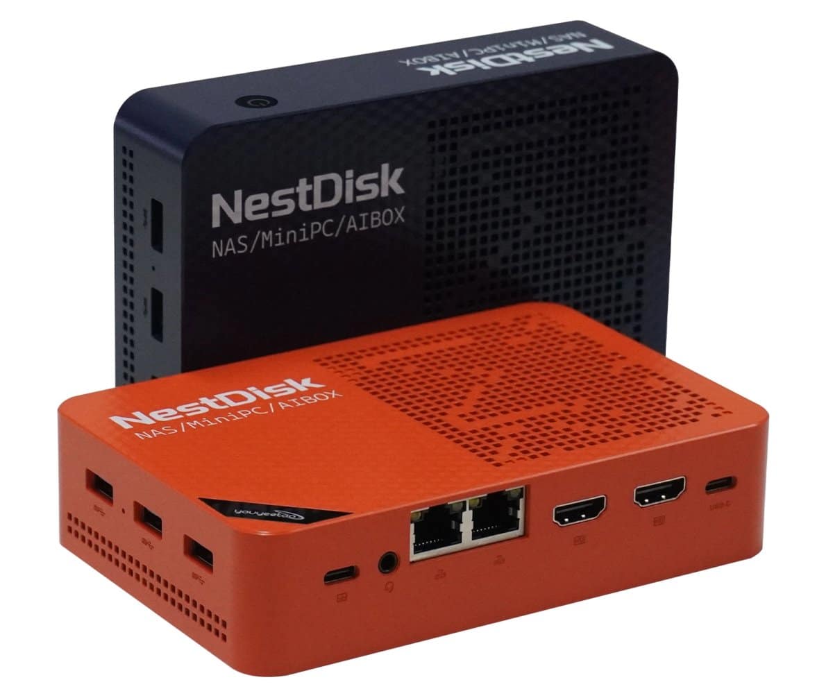 «Карманный» NAS-накопитель Youyeetoo NestDisk Quad M.2 SSD оснащен парой портов 2,5GbE