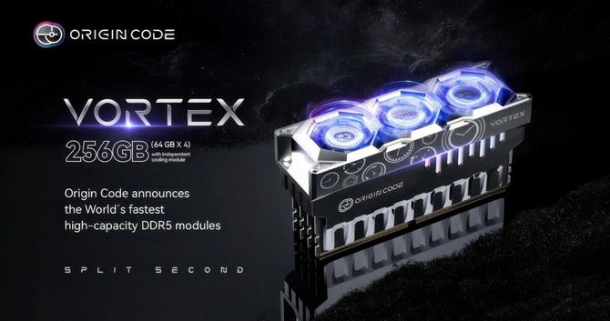 Origin Code VORTEX — необычная оперативная память DDR5 со съемным охлаждением. До 256 ГБ с поддержкой AMD EXPO