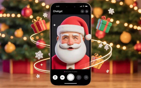 Праздничная пасхалка в ChatGPT. Модель Сора генерирует персонализированное видео с Сантой на основе одного смайлика.