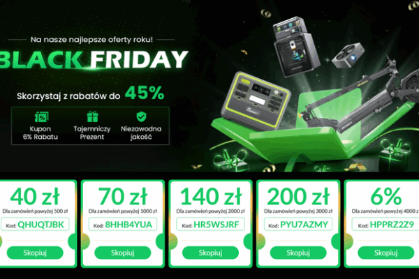 Распродажа Geekbuying в Черную пятницу — можно купить дешевле электросамокаты и велосипеды, 3D-принтеры, электронику, бытовую технику и другое оборудование.