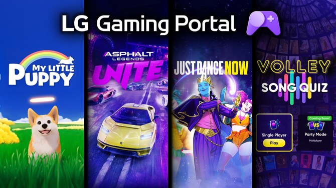 LG Gaming Portal расширяет библиотеку. Just Dance Now, Asphalt Legends Unite и голосовое управление AI появятся на Smart TV