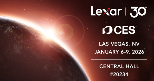 Lexar вступает в следующую главу выставки CES 2026 с новыми продуктами — картой памяти Silver Plus microSDXC емкостью 2 ТБ и SSD Play X.