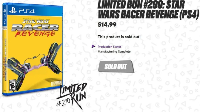 Физическая копия ключа для джейлбрейка Star Wars Racer Revenge PS5. Эта забытая игра 2002 года стоит до 400 долларов