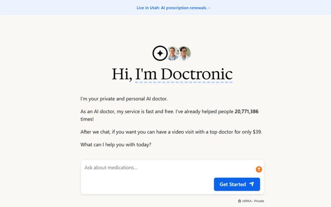 Юта — первый штат в США, где искусственному интеллекту разрешено самостоятельно выписывать рецепты на лекарства.
