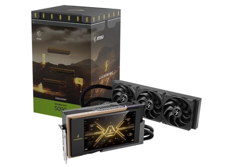 MSI выпустит три версии сверхмощной GeForce RTX 5090 Lightning: X, Z и OCER