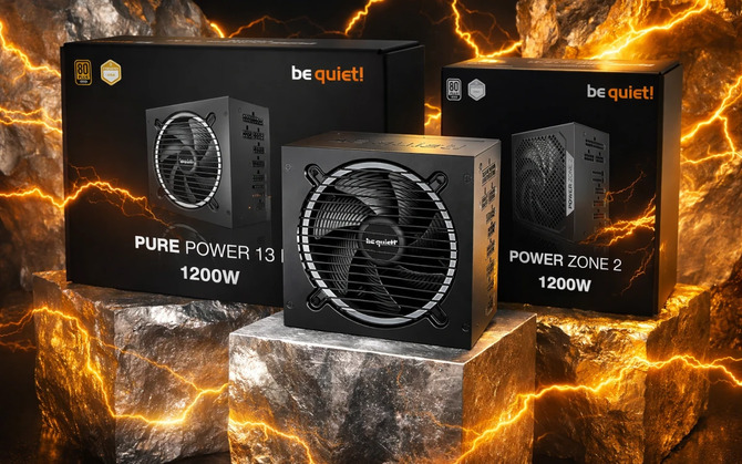 Премьера be quiet! блоки питания мощностью 1200 Вт из серий Power Zone 2 и Pure Power 13M с Cybenetics Platinum и 80 Plus Gold