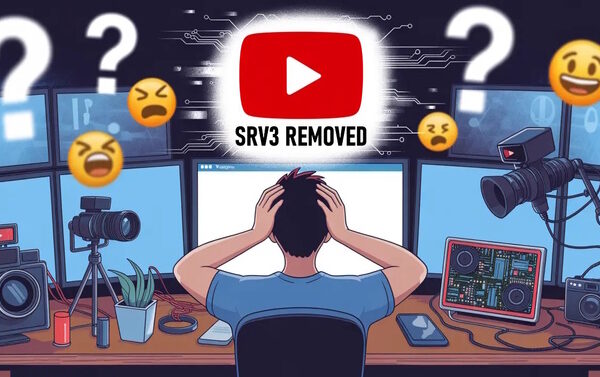 Формат SRV3 временно заблокирован YouTube. Проблемы с воспроизведением видео вынудили Google принять решение